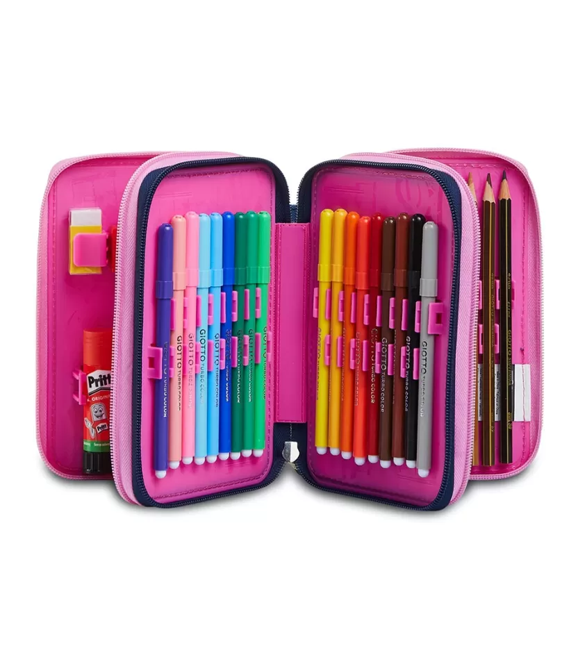 Astucci | Seven Astuccio 3 Zip Pen Pad ® - Charming Girl