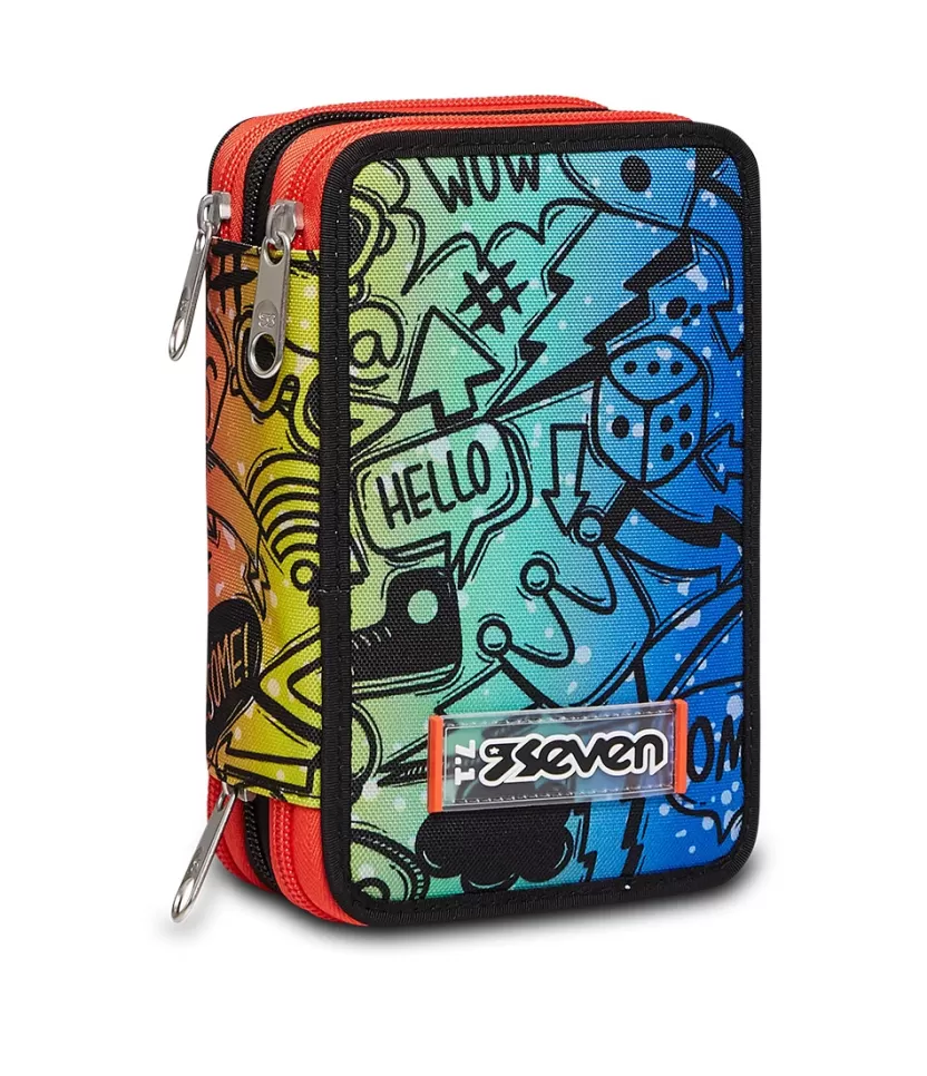 Astucci | Seven Astuccio ® 3 Zip - Fluo Stamp