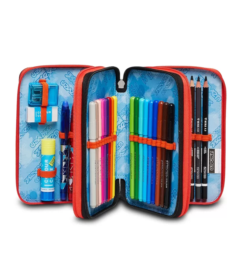 Astucci | Seven Astuccio ® 3 Zip - Fluo Stamp