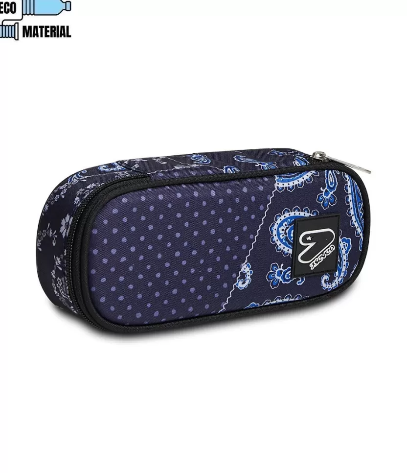 Portapenne Round | Seven Portapenne ® Round Plus - The Double Blue Cashmere