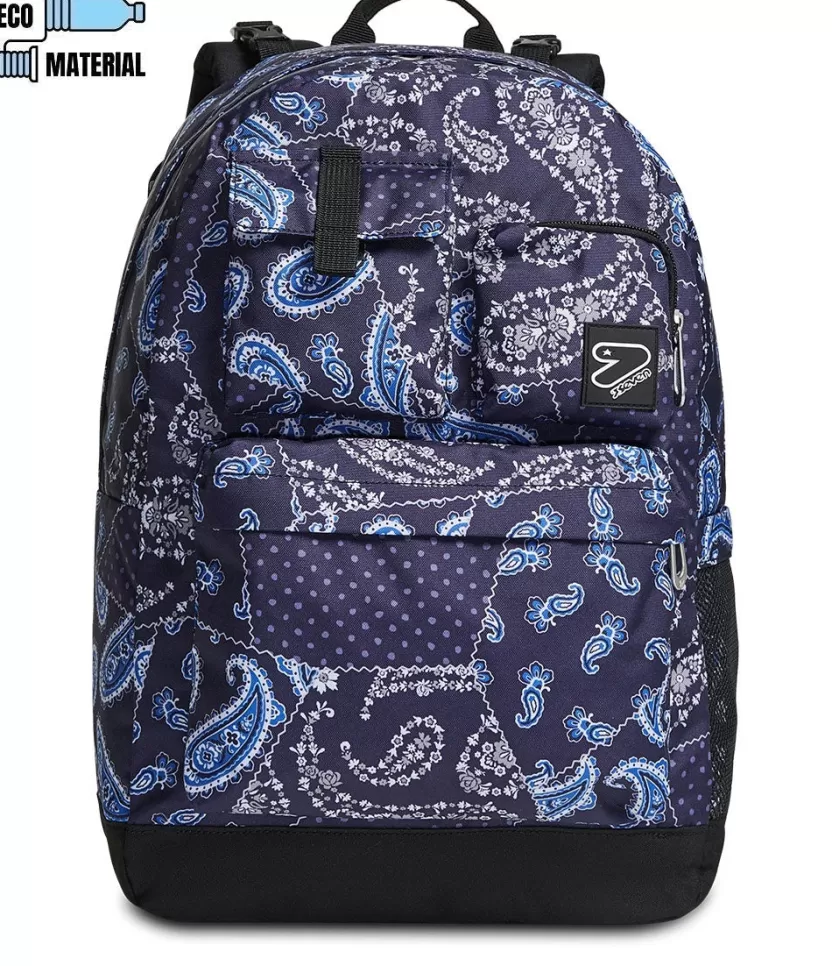Zaini Reversibili | Seven Zaino ® Reversibile Pockets - The Double Blue Cashmere